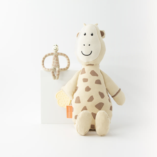Matchstick Monkey Teething Plush Gift Set Giraffe