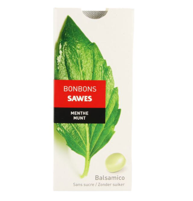 Sawes Bonbons Menthe sans sucre