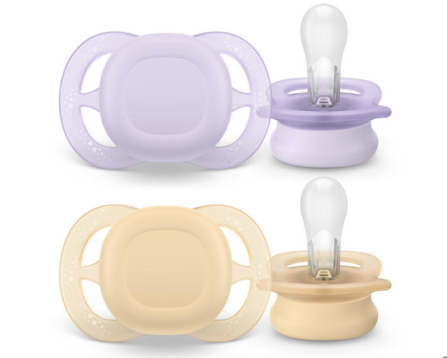 Sucette +0m Start pêche/lilas uni