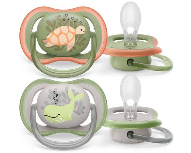 Sucette +6M Ultra Air Turtoise/Baleine