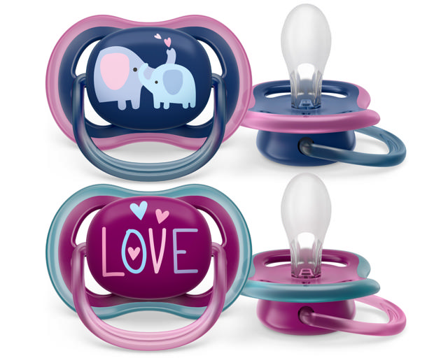Sucette +18M Ultra Air Elephant/Love