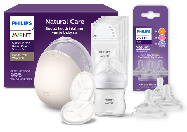 Breastpump in bra single + free Multi teat pack