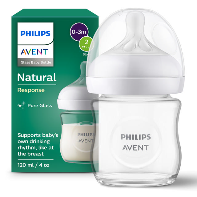 Natural 3.0 baby bottle 120 ml Glass