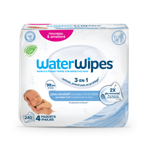 WaterWipes  240pc (4 x 60 pc)