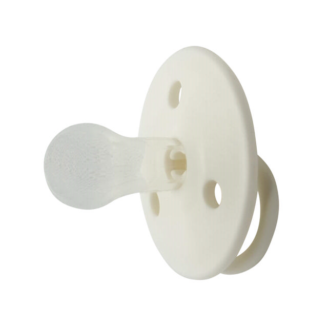 Sucette rond Silicone 6m Blanc